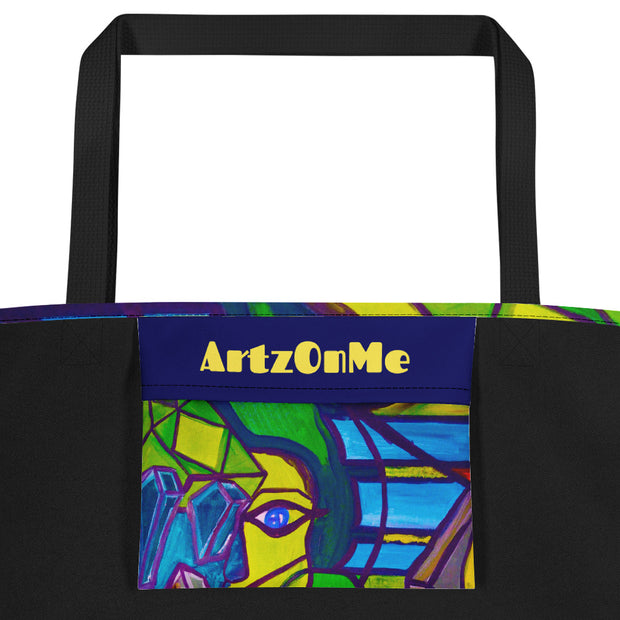 ArtzOnMe Blue Beach Bag